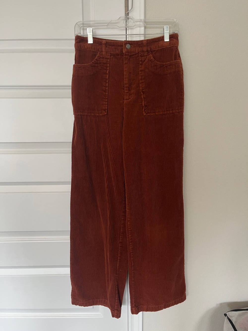 Forever 21 Rust Corduroy high waist wide leg pant